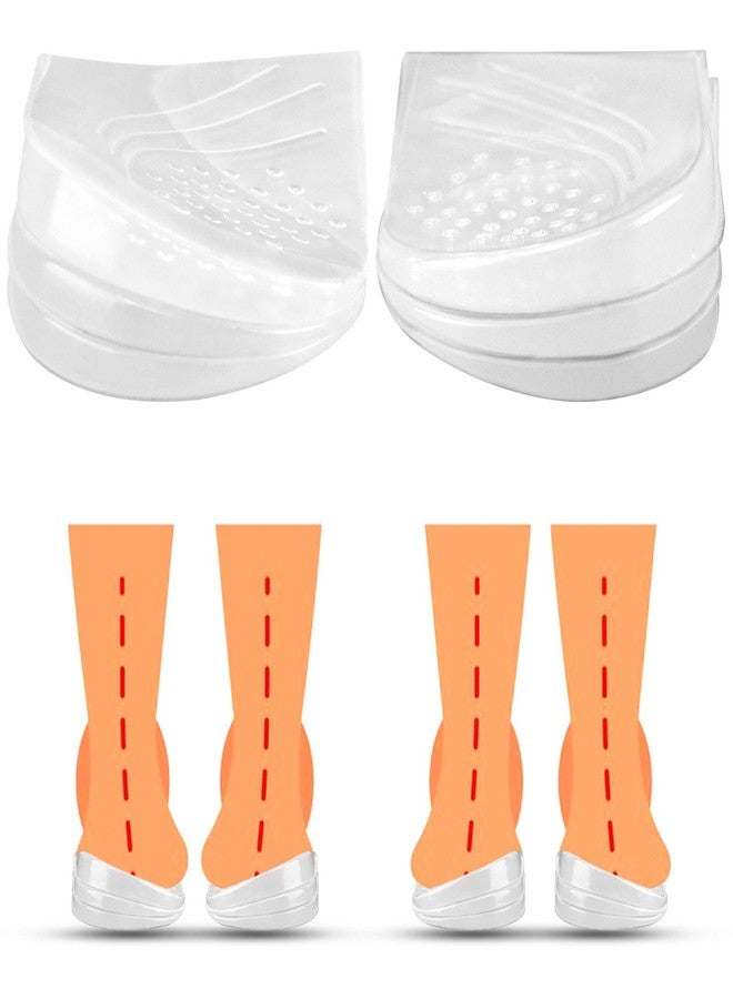Trasylph 3-Layers 6Pcs Adjustable Heel Wedge Corrective Inserts for Supination & Pronation Correction, Adhesive Medial & Lateral Heel Insoles for Bow Legs, Knee Pain, Foot Alignment(Size:L) - Image 1